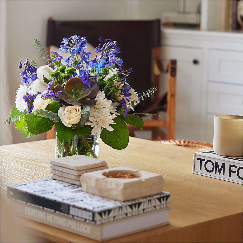 Cerulean Waves Bouquet –  Exquisite Flowers, Freeport FL