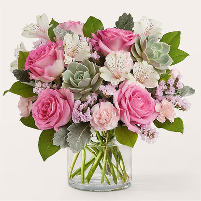 Dusty Rose Bouquet –  Exquisite Flowers, Freeport FL