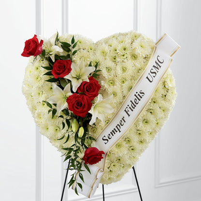 Heartfelt Hero Standing Heart –  Exquisite Flowers, Freeport FL