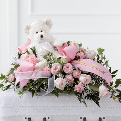 Touch of Sympathy Casket Spray –  Exquisite Flowers, Freeport FL