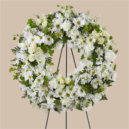 Faithful Wishes Wreath –  Exquisite Flowers, Freeport FL