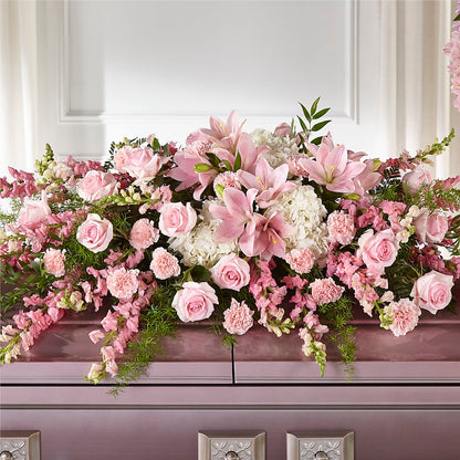Life & Remembrance Casket Spray –  Exquisite Flowers, Freeport FL