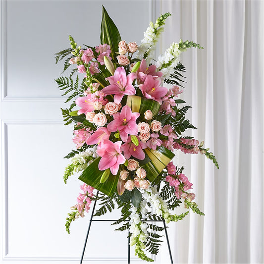 Elegant Embrace Standing Spray –  Exquisite Flowers, Freeport FL
