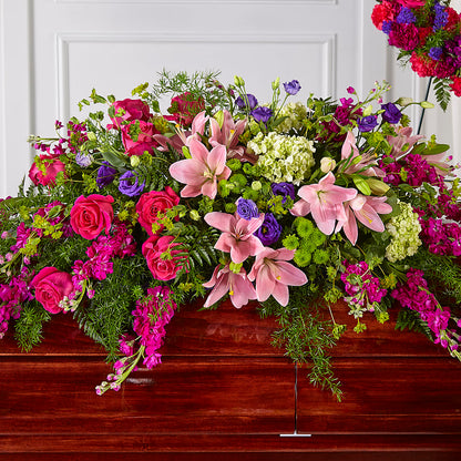 Radiant Tribute Casket Spray –  Exquisite Flowers, Freeport FL