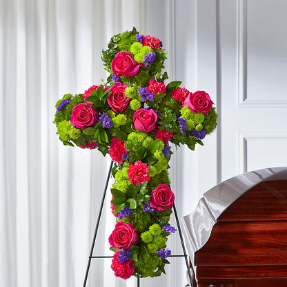 Tribute Rose Floral Cross –  Exquisite Flowers, Freeport FL