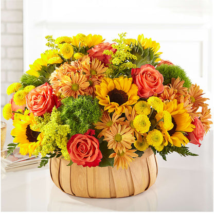 Harvest Sunflower Basket –  Exquisite Flowers, Freeport FL