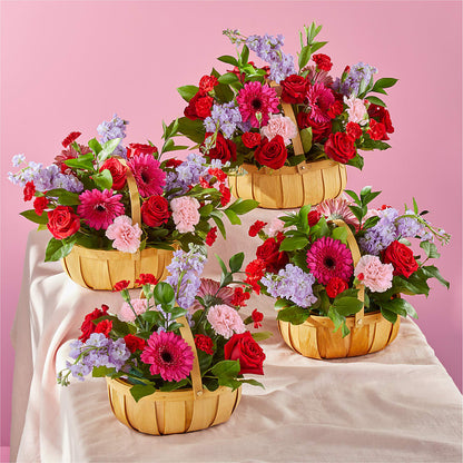 Pink Picnic Basket –  Exquisite Flowers, Freeport FL