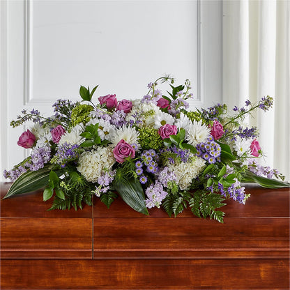Meadows of Serenity Casket Spray –  Exquisite Flowers, Freeport FL