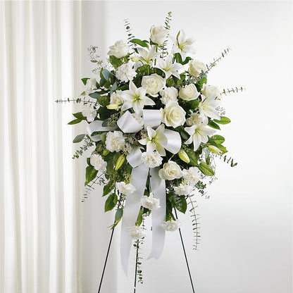 With Care Standing Spray –  Exquisite Flowers, Freeport FL