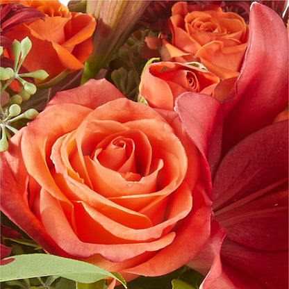 Crimson Leaves Bouquet –  Exquisite Flowers, Freeport FL