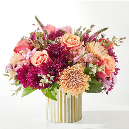 Berry Cobbler Bouquet with Ivory Vase –  Exquisite Flowers, Freeport FL