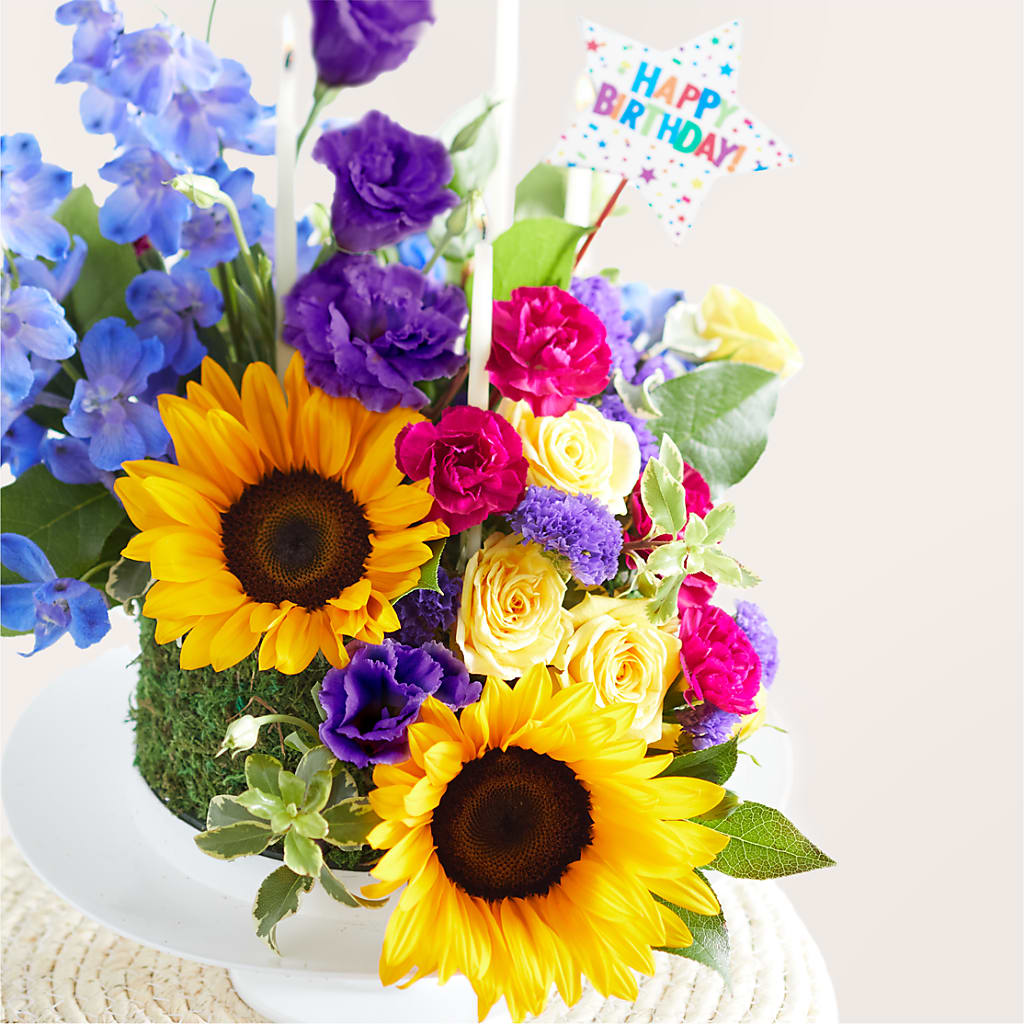 Star of the Day Floral Cake –  Exquisite Flowers, Freeport FL